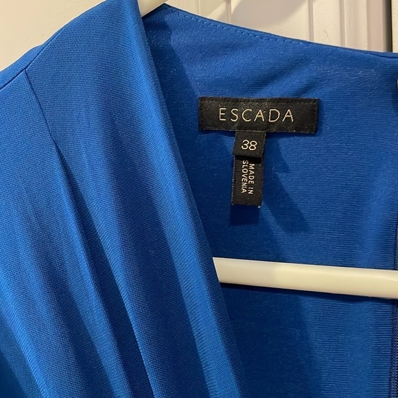 Escada Midi Blue Dress - Picture 5 of 12